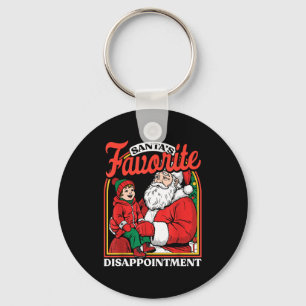 Santas Favorite Disapintment Funny Sarcastic Chris Keychain