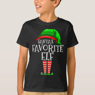 Santa's Favorite Elf Group Matching Family Christm T-Shirt