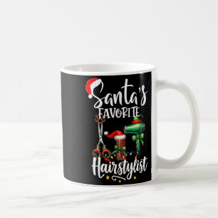 Santa's Favorite Hair Stylist Christmas Hairdresse Coffee Mug