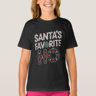 Santa's Favorite Ho Digital Art Design T-Shirt