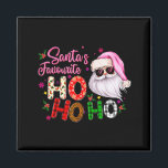 Santa's Favorite Ho Ho Ho Santa Claus Nk Christmas Magnet<br><div class="desc">Santa's Favorite Ho Ho Ho Santa Claus Nk Christmas Apparel</div>