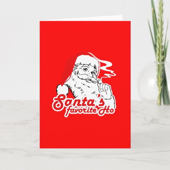 SANTA'S FAVORITE HO HOLIDAY CARD (Front)