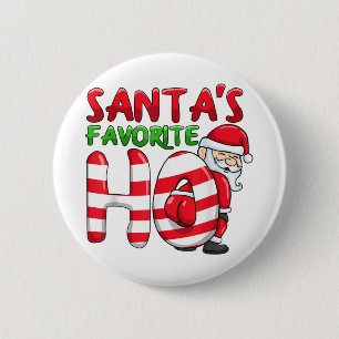Santas favorite ho santa favourite ho girls christ 2 inch round button