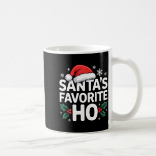 Santa's Favorite Ho Tee Funny Christmas Graphic Coffee Mug
