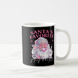 Santa's Favorite Hot Mess Funny Christmas Coffee Mug