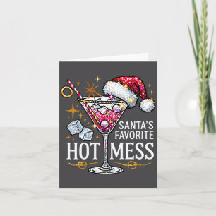 Santa's Favorite Hot Mess Long Sleeve  Card