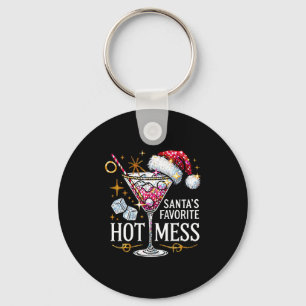 Santa's Favorite Hot Mess Long Sleeve  Keychain