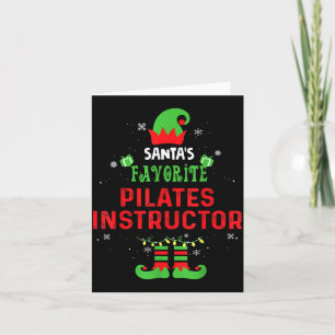 Santa's Favorite Lates Instructor Christmas Xmas G Card