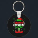 Santa's Favorite Lpn Funny Christmas  Keychain<br><div class="desc">Santa's Favorite Lpn Funny Christmas</div>