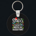 Santa's Favorite Medical Istant Funny Christmas  Keychain<br><div class="desc">Santa's Favorite Medical Istant Funny Christmas</div>