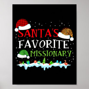 Santa's Favorite Missionary Fun Christmas  Poster