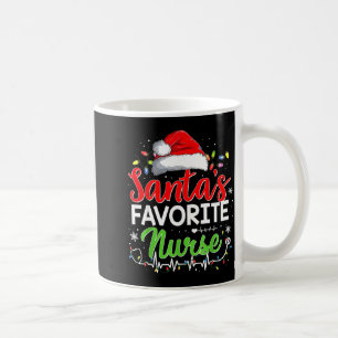 Santa's Favorite Nurse Funny Christmas Nurse Xmas  Coffee Mug