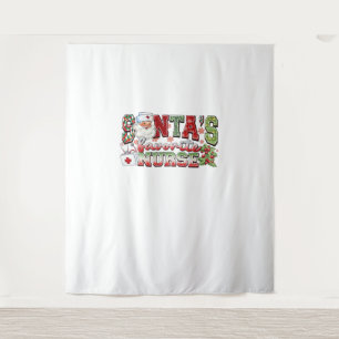 Santa's Favorite Nurse, Merry Nurse, Nurse Christm Tapestry