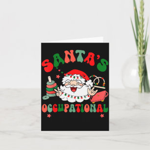 Santa's Favorite Occupational Therast Christmas Th Card