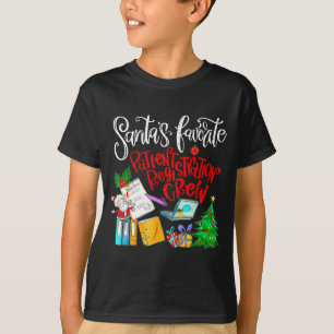 Santa's Favorite Patient Registration Crew Access  T-Shirt