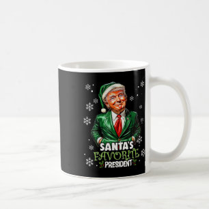 Santa's Favorite President Funny Trump Christmas X Coffee Mug
