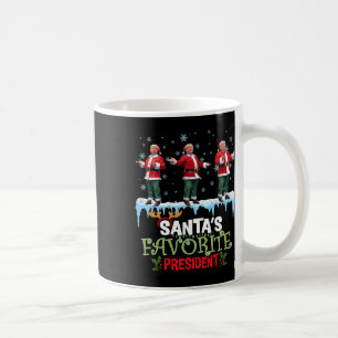Santa's Favorite President Santa Trump Dance Funny Coffee Mug