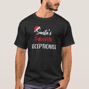 Santas Favorite Receptionist   Christmas   Pajama T-Shirt