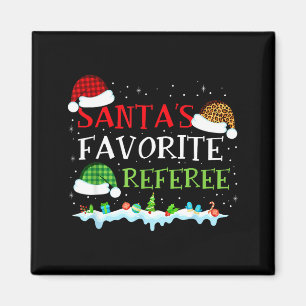 Santa's Favorite Referee Fun Christmas  Magnet
