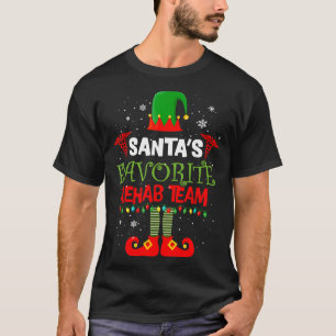 Santa's Favorite Rehab Team Elf Physical Therapy C T-Shirt