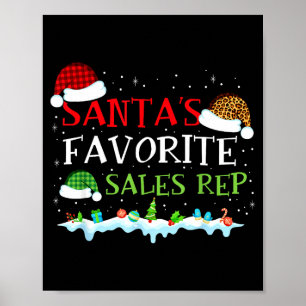 Santa's Favorite S Rep Fun Christmas Poster