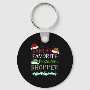 Santa's Favorite Shopper Fun Christmas Consultant  Keychain