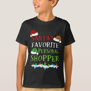 Santa's Favorite Shopper Fun Christmas Consultant T-Shirt