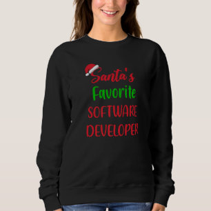 Santas Favorite Software Developer Christmas Sweatshirt