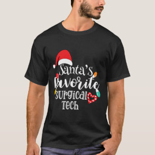Santa's Favorite Surgical Tech Christmas Lights Sa T-Shirt