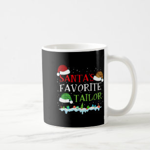 Santa's Favorite Tailor Fun Christmas Alterations Coffee Mug