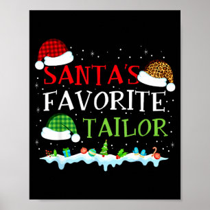 Santa's Favorite Tailor Fun Christmas Alterations  Poster