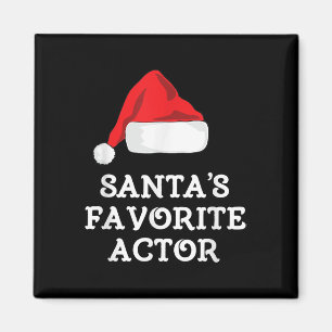 Santas Favourite Actor Christmas Acting Actress Magnet