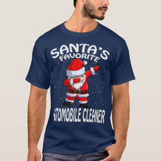 Santas Favourite Automobile Cleaner Christmas T-Shirt