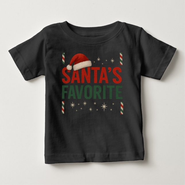 Santa's Favourite Baby top (Front)