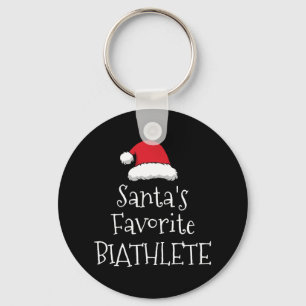 Santas Favourite Biathlete - Christmas Funny Biath Keychain