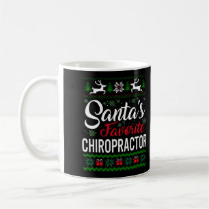 Santas Favourite Chiropractor Christmas Ugly Famil Coffee Mug
