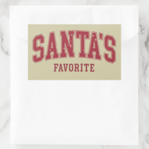 Santas Favourite Christmas Gift Funny Festive Xmas Sticker