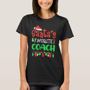 Santa's Favourite Coach Christmas Santa Claus T-Shirt