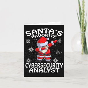 Santa's Favourite Cyber Security Analyst Christmas Card