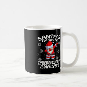 Santa's Favourite Cyber Security Analyst Christmas Coffee Mug