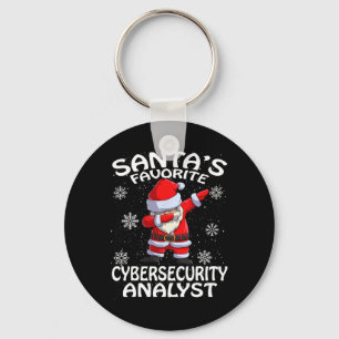 Santa's Favourite Cyber Security Analyst Christmas Keychain