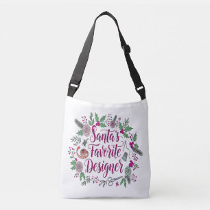 Santa's favourite designer Christmas sewing gift i Crossbody Bag