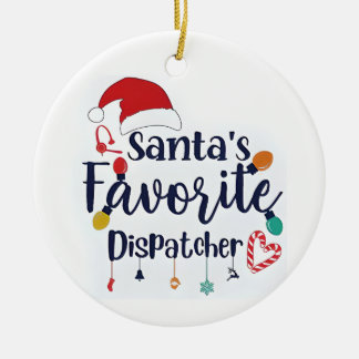 Santas favourite dispatcher christmas ornament