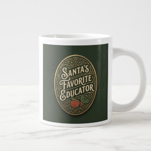 Santas Favourite Educator Christmas Jumbo Mug