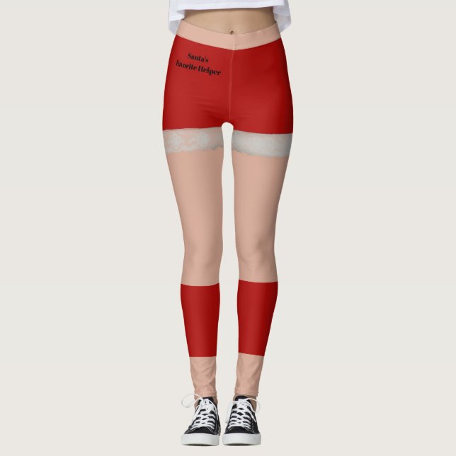 Santa's Favourite Elf Leggings (Front)