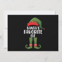 Santas Favourite Elf Matching Family Christmas