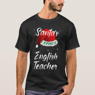 Santa's Favourite English Teacher Christmas Matchi T-Shirt