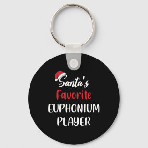 Santas Favourite Euphonium Player Gift Christmas E Keychain
