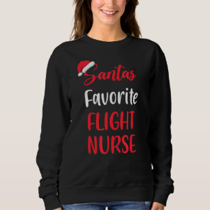 Santa's Favourite Flight Nurse Christmas Sweatshirt