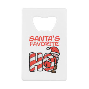 Santas Favourite Funny Naughty Adult Christmas Xma Credit Card Bottle Opener